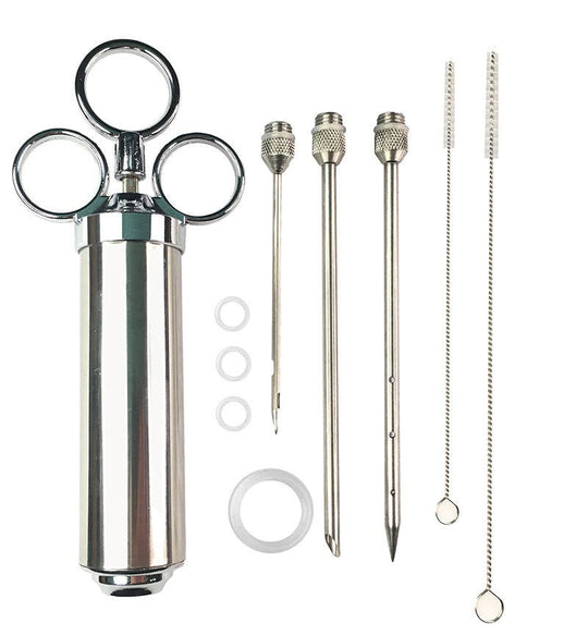 Meat Injector Kit Stainless Steel Food Syringe(Bulk 3 Sets)