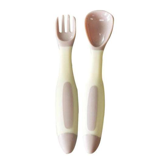 High Quality 90 silica gel bib Baby feeting dispensing Spoon and fork set Chisheng