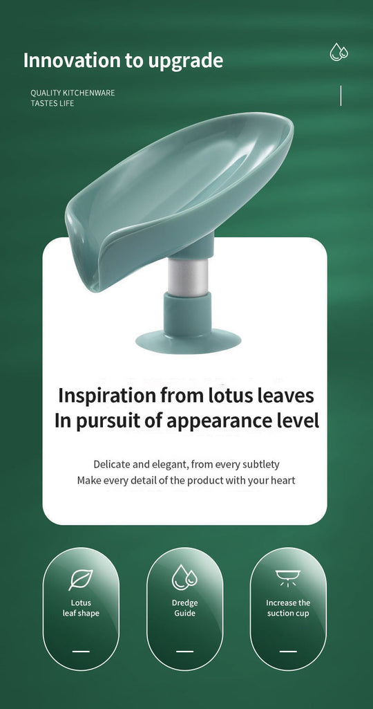 Lotus Leaf Soap Dish Holder(Bulk 3 Sets)