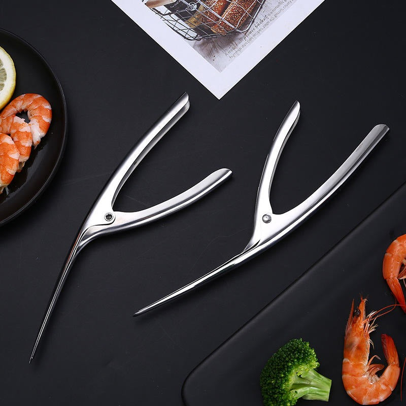 Premium Stainless Steel Shrimp Peeling Tool Shrimp Skin Shell Device Peeling Fish Pliers