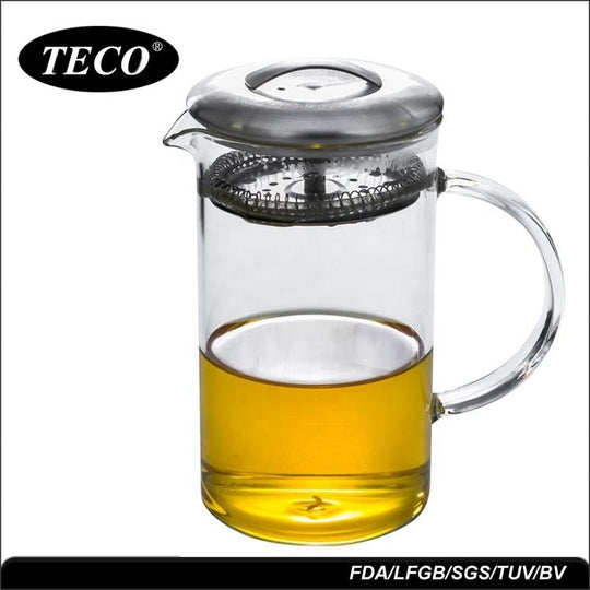 Eco-Friendly Transparent Heat Resistant Clear Borosilicate Glass Tea Pot(Bulk 3 Sets)