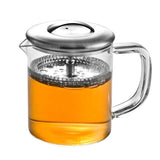 Eco-Friendly Transparent Heat Resistant Clear Borosilicate Glass Tea Pot(Bulk 3 Sets)