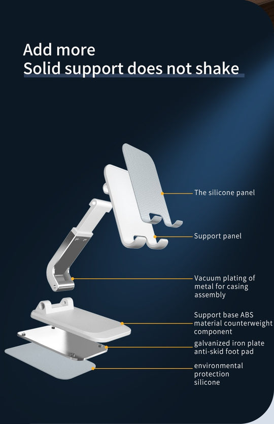 Q7 Multi-function Lift Phone Stand for Desk Portable Foldable Artifact