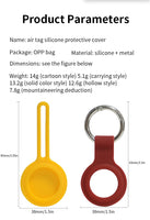 Silicone Case for Airtags with Keychain, Protective Cover for Apple Air tag Key Finder Tracker, Pet Dog Itag Collar Necklace, Airtag Accessories Holder(10 Pack)
