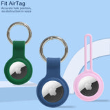 Silicone Case for Airtags with Keychain, Protective Cover for Apple Air tag Key Finder Tracker, Pet Dog Itag Collar Necklace, Airtag Accessories Holder(10 Pack)
