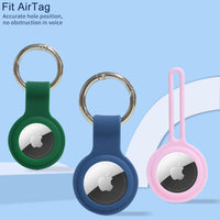Silicone Case for Airtags with Keychain, Protective Cover for Apple Air tag Key Finder Tracker, Pet Dog Itag Collar Necklace, Airtag Accessories Holder