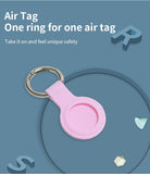 Silicone Case for Airtags with Keychain, Protective Cover for Apple Air tag Key Finder Tracker, Pet Dog Itag Collar Necklace, Airtag Accessories Holder(Bulk 3 Sets)
