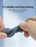 Silicone Case for Airtags with Keychain, Protective Cover for Apple Air tag Key Finder Tracker, Pet Dog Itag Collar Necklace, Airtag Accessories Holder