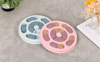 Puzzle pet toy dog food turntable eating anti choking tableware Feeder bowl