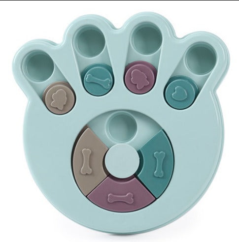 Puzzle pet toy dog food turntable eating anti choking tableware Feeder bowl