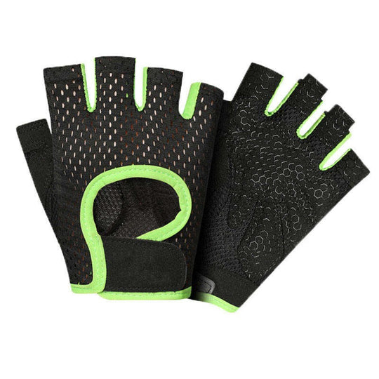 Breathable Workout Gloves Weight Lifting Fingerless Gym Exercise Gloves with Curved Open Back