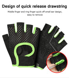 Breathable Workout Gloves Weight Lifting Fingerless Gym Exercise Gloves with Curved Open Back(10 Pack)