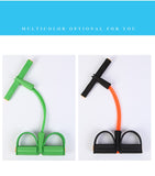 Resistance Tube for Exercise with Large Anti-Slip Pedals, 4-Tube Elastic Pull Rope, Fitness Tube for Workout, Stretching, Weight Loss(Bulk 3 Sets)
