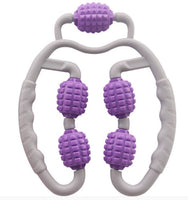 Muscle Relax yoga manual massager roller wheel leg neck hand arm relaxer massager(Bulk 3 Sets)