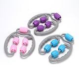 Muscle Relax yoga manual massager roller wheel leg neck hand arm relaxer massager(Bulk 3 Sets)