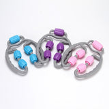 Muscle Relax yoga manual massager roller wheel leg neck hand arm relaxer massager(Bulk 3 Sets)