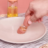 Perfectly drip Oil bottle with silicone brush Pastry steak Liquid Oil Brushes Baking BBQ Tool