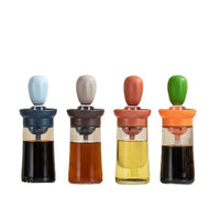 Perfectly drip Oil bottle with silicone brush Pastry steak Liquid Oil Brushes Baking BBQ Tool(Bulk 3 Sets)