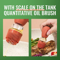 Perfectly drip Oil bottle with silicone brush Pastry steak Liquid Oil Brushes Baking BBQ Tool(10 Pack)