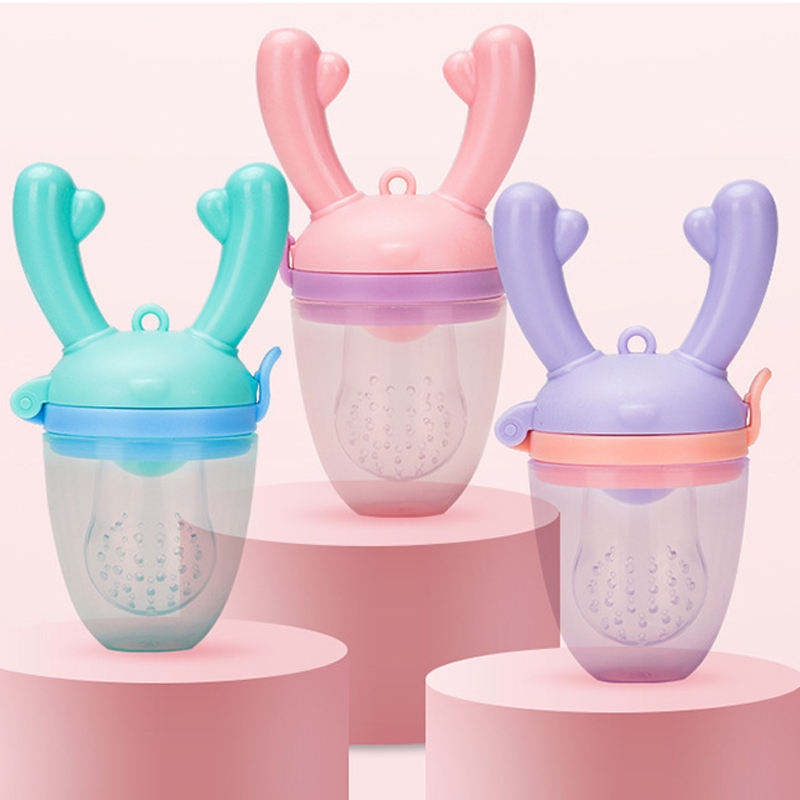 Newborn Pacifier Food Nibble Baby Feeder Kids Fruit Pacifier Feeding Safe Training Nipple Teat Silicone Baby Pacifier