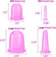 Anti Cellulite Massager Cupping Therapy Massage Sets Silicone Vacuum Suction Cupping Cups(10 Pack)