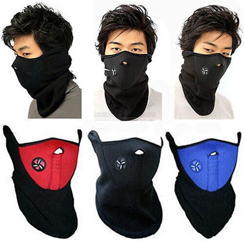 Premium Quality Half Face Neck Warmer Gaiter Mask Winter Riding Cycling Mask Windproof