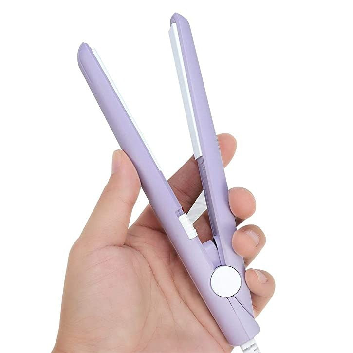 Mini Hair-Straightener Flat Iron Ceramic Dry and Wet Thermostatic Electric mini Curling Iron