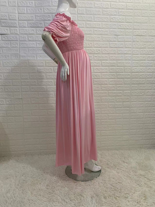 Perfect for Photshoot Maternity Baby Shower Photoshoot Dress Off Shoulder Maxi Pregnant Women