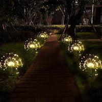 Decorative Fairy Lights With Stake Solar Firework Light Outdoor(10 Pack)