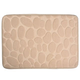 Upholstery Washable Bath Rugs Cobblestone Embossed Bathroom Bath Mat Memory Foam Pad (10 Pack)