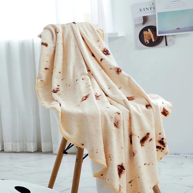 Ideal Gift Tortilla blanket soft burrito flannel fleece throw blanket