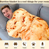 Ideal Gift Tortilla blanket soft burrito flannel fleece throw blanket(Bulk 3 Sets)