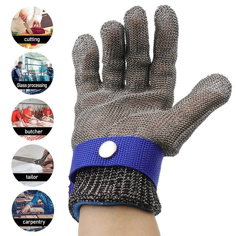 Professional Grade Strong Anti-Rust Butcher Kitchen Cut-Proof Protective Gloves