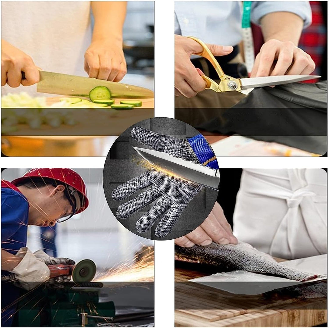 Professional Grade Strong Anti-Rust Butcher Kitchen Cut-Proof Protective Gloves