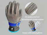 Professional Grade Strong Anti-Rust Butcher Kitchen Cut-Proof Protective Gloves(Bulk 3 Sets)