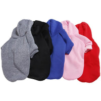 Pet Clothing with Dog Fleece Hoodie Hoodie and buttons on the bottom