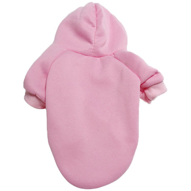 Pet Clothing with Dog Fleece Hoodie Hoodie and buttons on the bottom