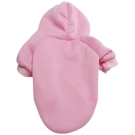 Pet Clothing with Dog Fleece Hoodie Hoodie and buttons on the bottom