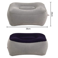 Travel Soft Flocking Adults Inflatable Foot Rest Pillow(10 Pack)