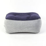 Travel Soft Flocking Adults Inflatable Foot Rest Pillow