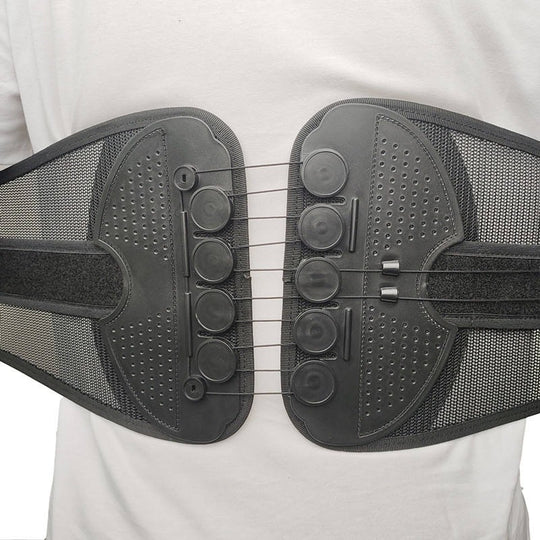 Spinal Fusion Surgery Back Brace Plus Rigid Lumbosacral Corset Belt with Pulley