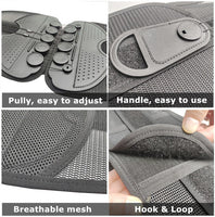 Spinal Fusion Surgery Back Brace Plus Rigid Lumbosacral Corset Belt with Pulley(Bulk 3 Sets)