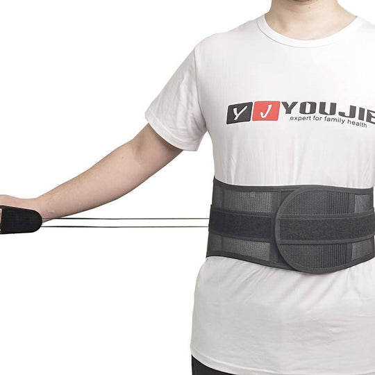 Spinal Fusion Surgery Back Brace Plus Rigid Lumbosacral Corset Belt with Pulley