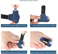 Premium Quality Compression Finger Splints with Flexible Built-in Aluminium Support(10 Pack)