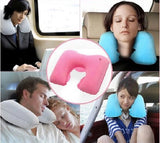 Inflatable Neck Pillow for Traveling, Portable Head and Neck Support Pillows, Suitable for Sleep Rest, Airplane, Car, Office and Outdoor(10 Pack)