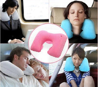 Inflatable Neck Pillow for Traveling, Portable Head and Neck Support Pillows, Suitable for Sleep Rest, Airplane, Car, Office and Outdoor(Bulk 3 Sets)