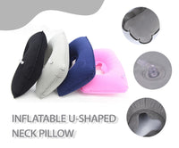 Inflatable Neck Pillow for Traveling, Portable Head and Neck Support Pillows, Suitable for Sleep Rest, Airplane, Car, Office and Outdoor(10 Pack)