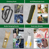 High quality Perfect gift survival gear kit camping accessories 34 in 1 for climbing hiking(10 Pack)