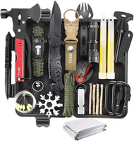 High quality Perfect gift survival gear kit camping accessories 34 in 1 for climbing hiking(10 Pack)