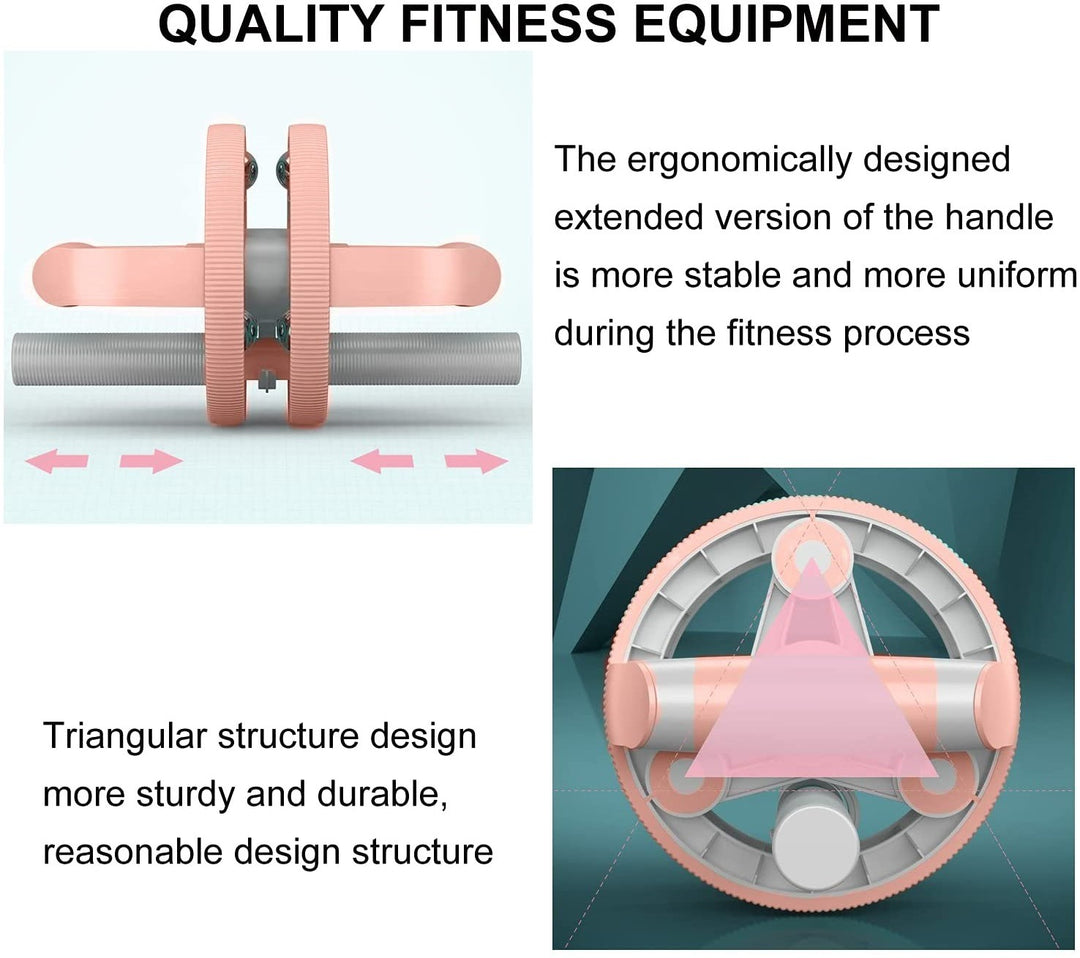 Automatic rebound abdominal roller wheel & Ab Wheel Slide 4 wheel roller with resistance band